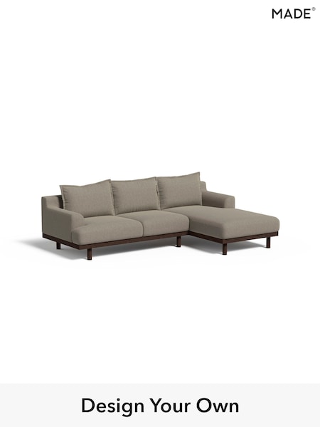 Soft Chenille Easy Clean/Pebble Grey Turin By Made (F00120) | £2,099