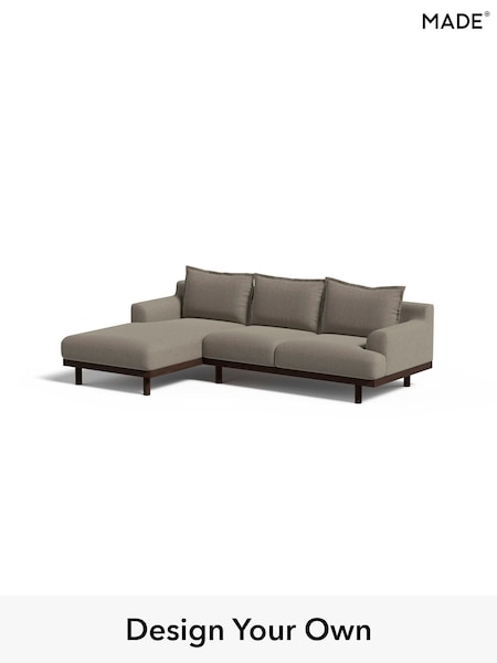 Soft Chenille Easy Clean/Pebble Grey Turin By Made (F00120) | £2,099