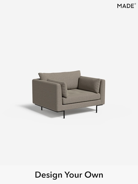 Soft Chenille Easy Clean/Pebble Grey Harlow By Made (F00123) | £825