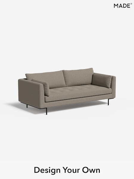 Soft Chenille Easy Clean/Pebble Grey Harlow By Made (F00123) | £1,175