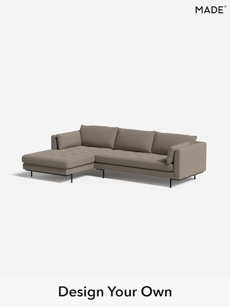 Soft Chenille Easy Clean/Pebble Grey Harlow By Made (F00123) | £1,850
