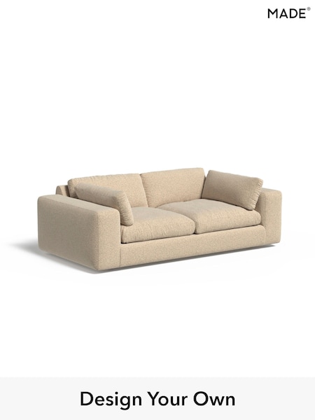 Soft Touch Boucle/Natural Linen Alec By Made (F00125) | £1,325