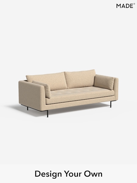 Soft Touch Boucle/Natural Linen Harlow By Made (F00129) | £1,099