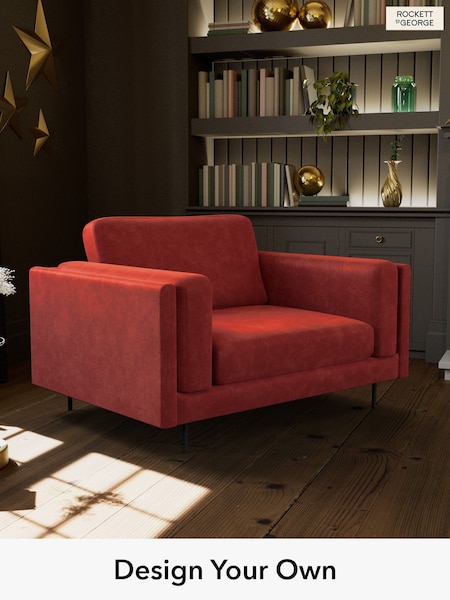 Luxe Kneedlecord Velvet/Burnt Sienna Orange The Grace By Rockett St George (F00137) | £899