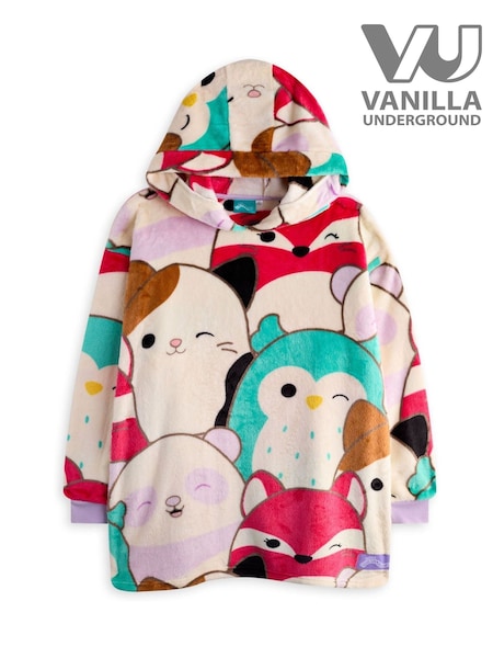 Vanilla Underground White Girls Squishmallows Character Blanket Hoodie (F00173) | £27