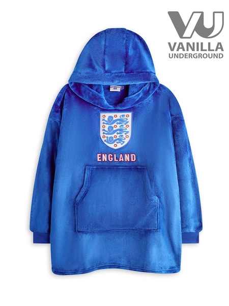 Vanilla Underground Blue England Football Boys Blanket Hoodie (F00175) | £24