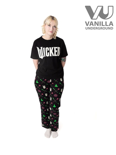Vanilla Underground Black Womens Wicked 100% Cotton Pyjamas (F00181) | £28