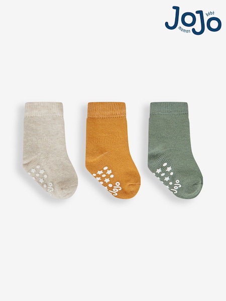 JoJo Maman Bébé Natural Extra Thick Socks 3 Pack (F00187) | £9.50 - £10.50