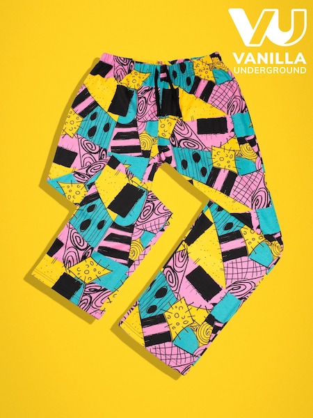 Vanilla Underground Yellow Mens The Nightmare Before Christmas Lounge 100% Cotton Joggers (F00189) | £20