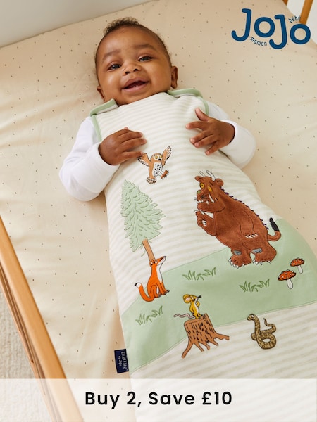 JoJo Maman Bébé Khaki The Gruffalo Appliqué Baby Sleeping Bag (F00191) | £34