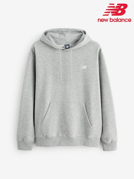 New Balance Grey Mens Essential Fleece Hoodie (F00246) | £60