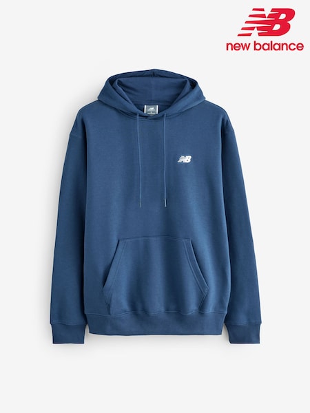 New Balance Navy Mens Essential Fleece Hoodie (F00249) | £60