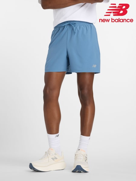 New Balance Blue Mens Essential 5inch Running Shorts (F00264) | £35
