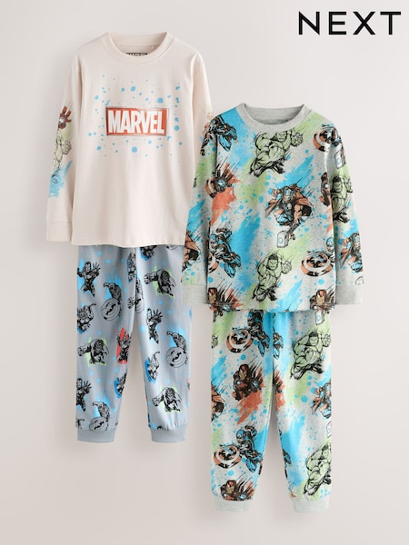 Multi Marvel License Jogger Pyjamas 2 Pack (3-16yrs) (F00379) | £30 - £39