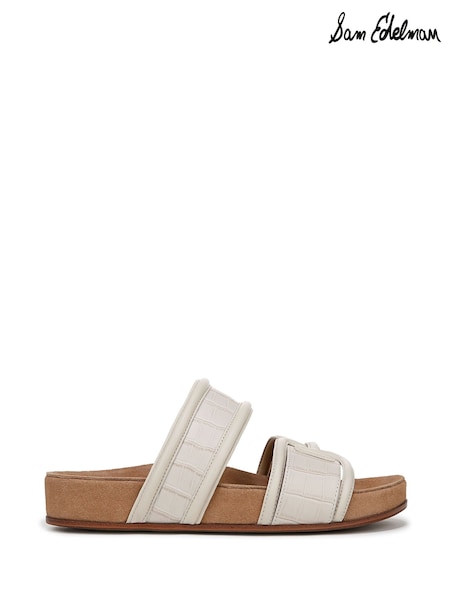 Sam Edelman Cream Rowan Slides Sandals (F00476) | £140