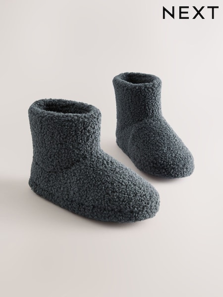 Grey Borg Slipper Boots (F00483) | £11 - £14