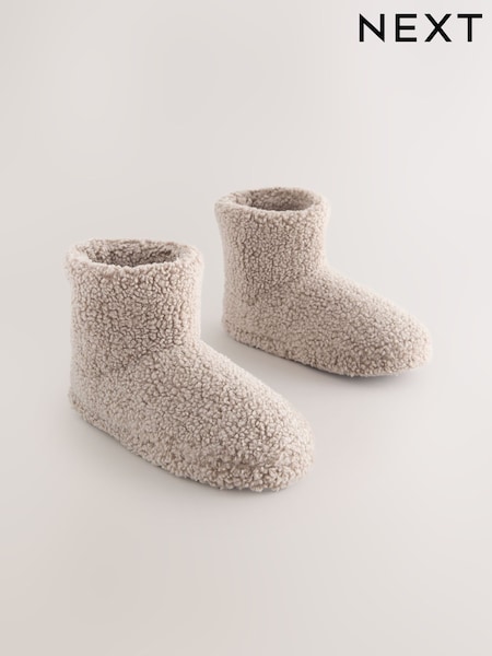 Neutral Borg Slipper Boots (F00487) | £11 - £14