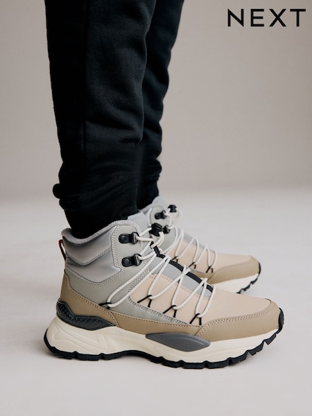 Grey Water Resistant Pull On Boots (F00515) | £38 - £45