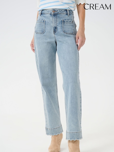 Cream Blue CRGiselle Straight Leg Denim Jeans (F00622) | £100