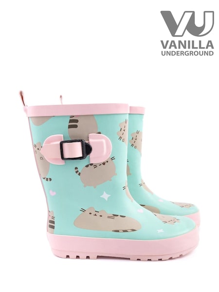 Vanilla Underground Blue Girls Pusheen Wellies (F00658) | £22