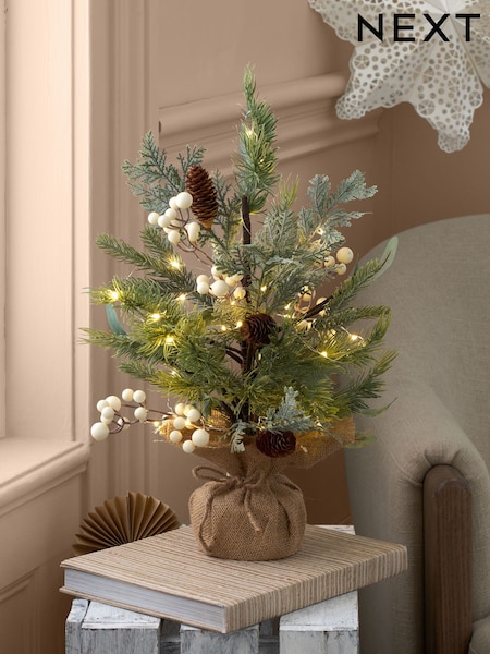 White Collection Luxe Frosty 1.5ft Pre Lit Christmas Tree (F00667) | £22