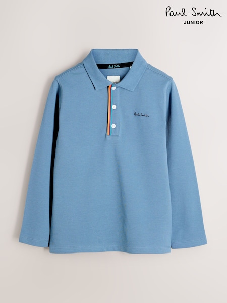 Paul Smith Junior Boys Long Sleeve Signature Polo Shirt (F00717) | £48