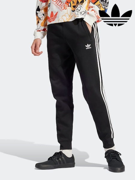 adidas Originals Black Adicolor 3-Stripes Joggers (F00782) | £50