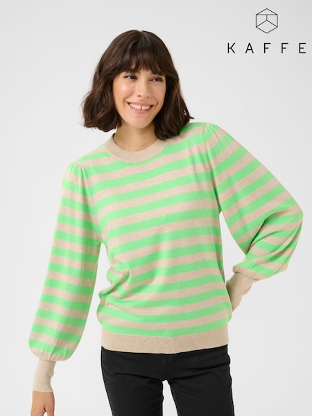 Kaffe Kamala Striped Knit Pullover Jumper (F00792) | £35