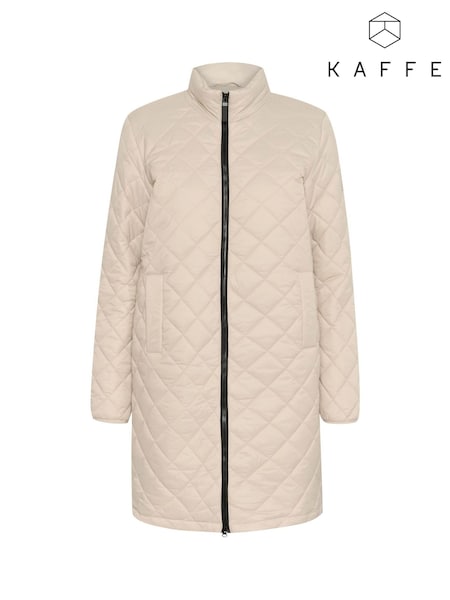 Kaffe KAloreen Quilted Zipper Long Jacket (F00834) | £75