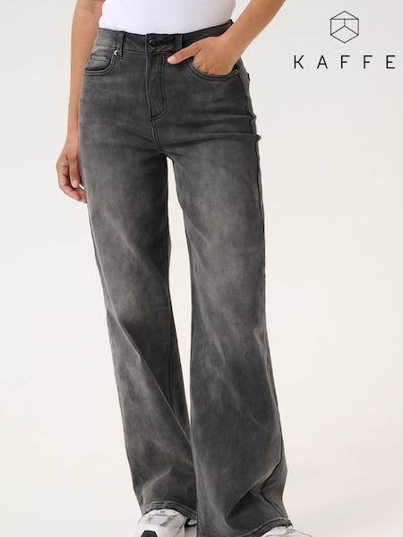 Kaffe KAsinem High Waisted Wide Leg Jeans (F00867) | £80
