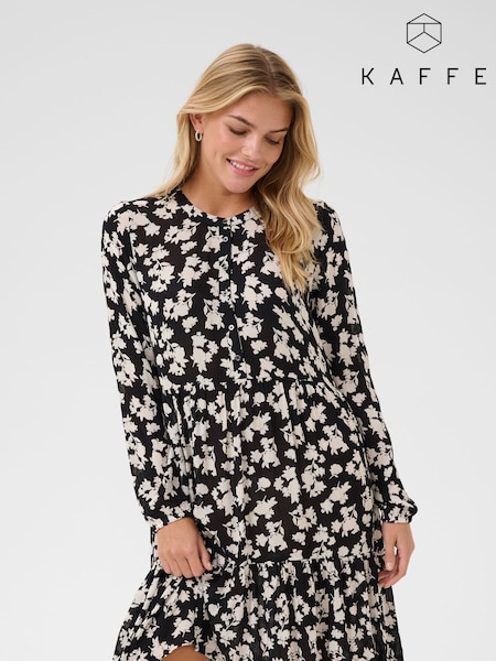 Kaffe Kaevity Long Sleeves Round Neck Dress (F00882) | £70