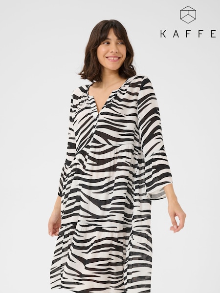 Kaffe A-Line Fit KAlea 3/4 Sleeve Dress (F00885) | £65