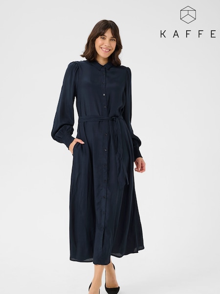Kaffe KApollie Button Pocket Maxi Dress (F00909) | £75