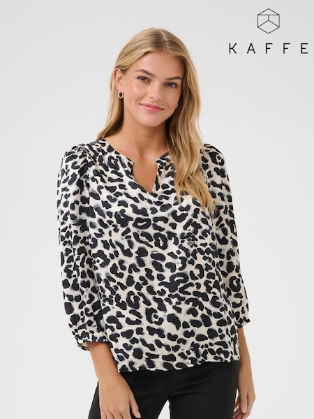 Kaffe KAmagda 3/4 Sleeves Sateen Blouse (F00922) | £40