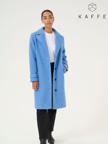 Kaffe Anne Notch Lapel Teddy Coat (F00926) | £140