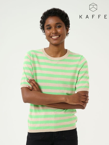 Kaffe Lizza Striped Knit Top (F00950) | £35
