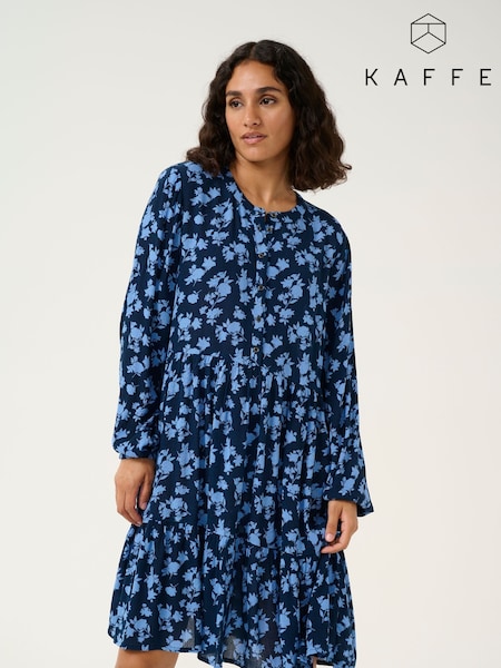 Kaffe Kaevity Long Sleeves Round Neck Dress (F00963) | £70