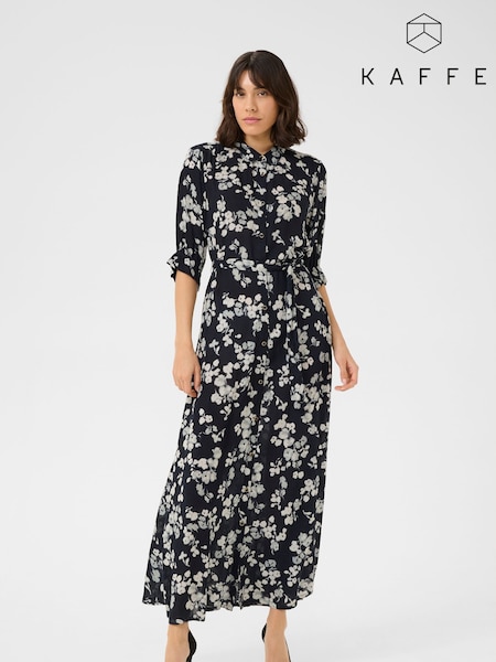 Kaffe KAtine Maxi Half Sleeve Shirt Dress (F00966) | £70