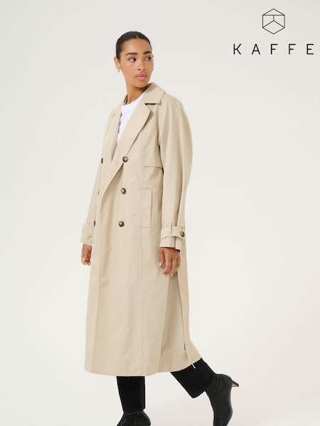 Kaffe KApatricia Double Breasted Trench Coat (F00975) | £119