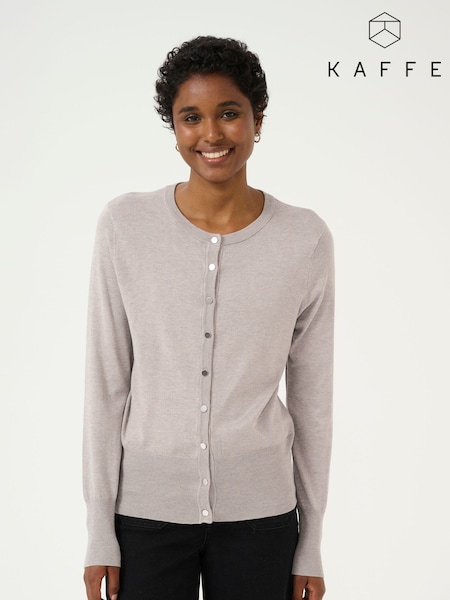 Kaffe KAlizza Round Neck Button Cardigan (F00978) | £50