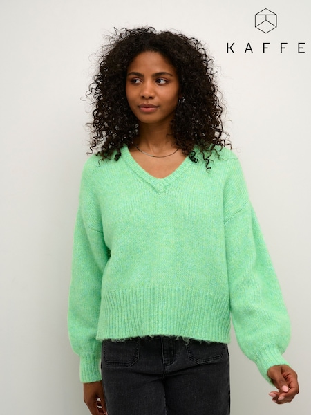 Kaffe Katrina V-Neck Casual Fit Pullover Jumper (F00988) | £50