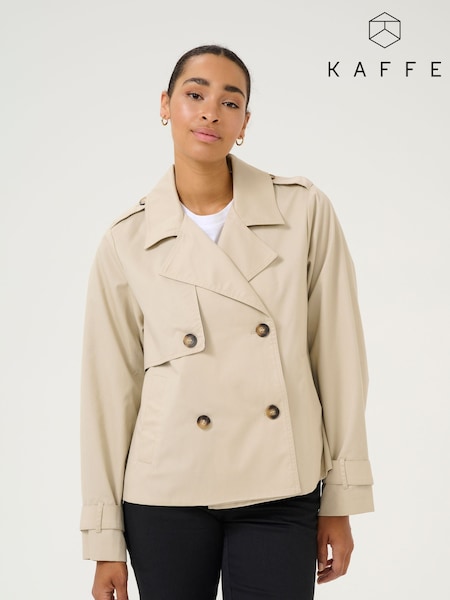 Kaffe Grey KApatricia Double Breasted Jacket (F00989) | £90
