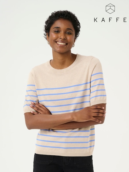 Kaffe Lizza Striped Knit Top (F00996) | £35