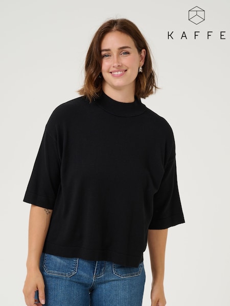 Kaffe KAlizza Turtleneck Half Sleeve Pullover Jumper (F01129) | £40