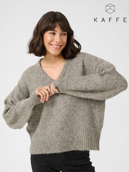 Kaffe Katrina V-Neck Casual Fit Pullover Jumper (F01132) | £50