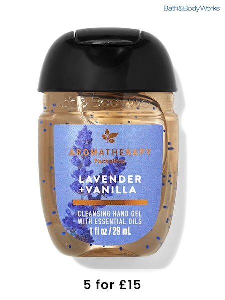 Bath & Body Works Lavender Vanilla Cleansing Hand Gel 1 fl oz / 29 mL Each (F01133) | £4