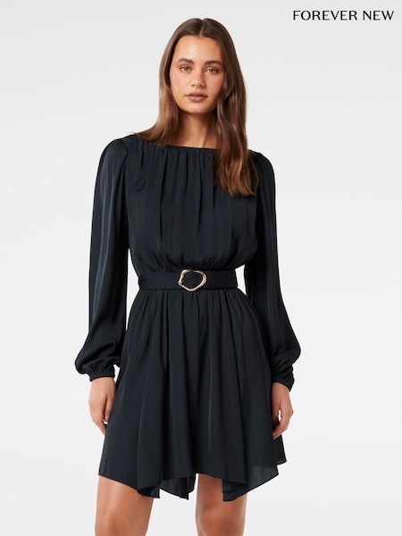 Forever New Blue Florentine Belted Mini Dress (F01326) | £90