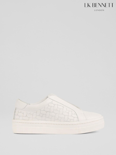 LK Bennett Natural Joy Leather Old Laser Cut (F01493) | £199