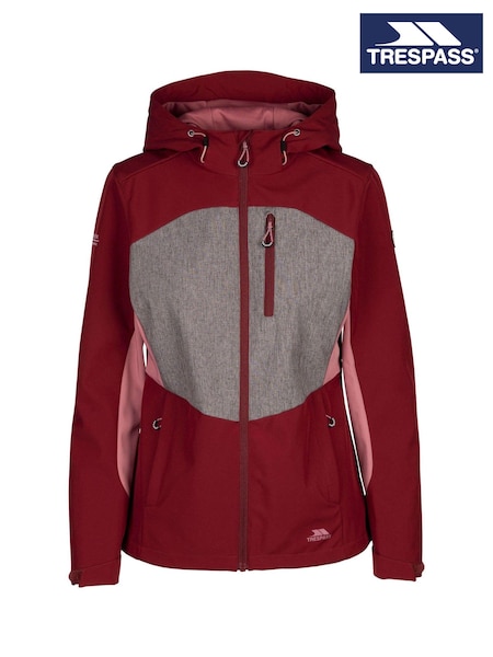 Trespass Female Red Eckwood Softshell Jacket (F01547) | £120