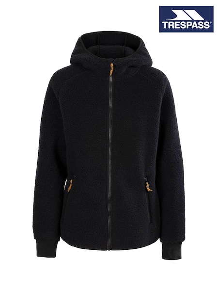 Trespass Female Reel Fleece Black Jacket (F01560) | £70